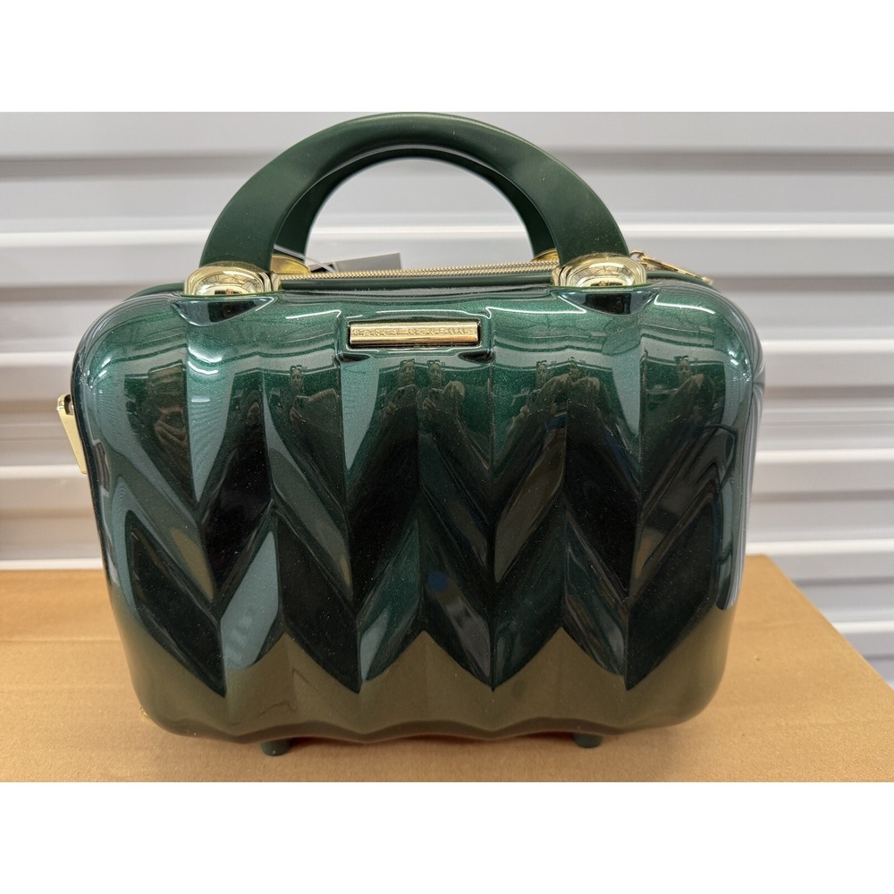 Marcy McKenna 2-in-1 Essential Milan Hardside Beauty Case‎ GREEN New with Tags